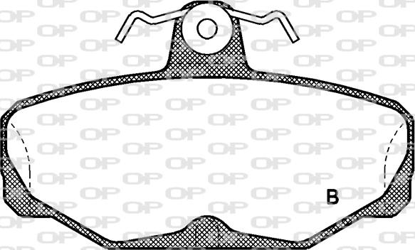 Open Parts BPA0205.02 - Brake Pad Set, disc brake autospares.lv