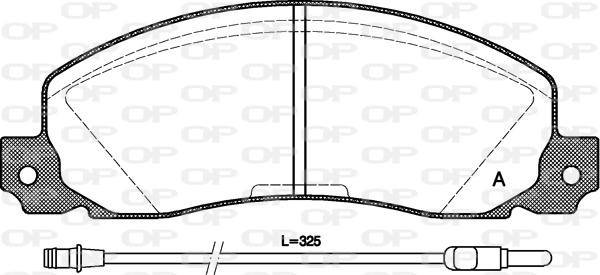 Open Parts BPA0202.02 - Brake Pad Set, disc brake autospares.lv