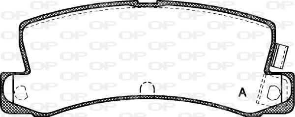 Open Parts BPA0214.04 - Brake Pad Set, disc brake autospares.lv