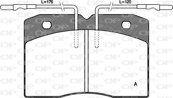 Open Parts BPA0211.04 - Brake Pad Set, disc brake autospares.lv