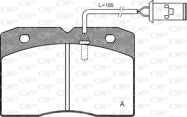 Open Parts BPA0211.22 - Brake Pad Set, disc brake autospares.lv