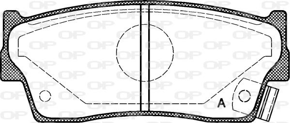 Open Parts BPA0289.02 - Brake Pad Set, disc brake autospares.lv