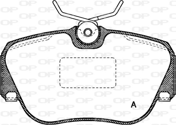 Open Parts BPA0284.00 - Brake Pad Set, disc brake autospares.lv