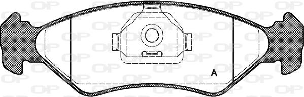 Open Parts BPA0285.10 - Brake Pad Set, disc brake autospares.lv