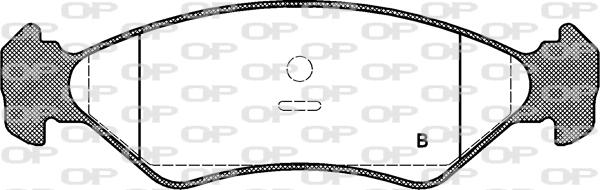 Open Parts BPA0285.10 - Brake Pad Set, disc brake autospares.lv