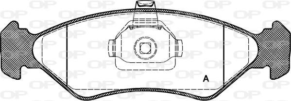 Open Parts BPA0285.20 - Brake Pad Set, disc brake autospares.lv