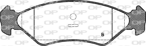 Open Parts BPA0285.20 - Brake Pad Set, disc brake autospares.lv