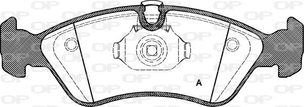 Open Parts BPA0286.50 - Brake Pad Set, disc brake autospares.lv