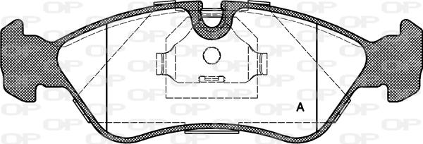 Open Parts BPA0286.30 - Brake Pad Set, disc brake autospares.lv