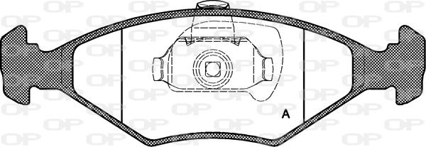 Open Parts BPA0281.40 - Brake Pad Set, disc brake autospares.lv