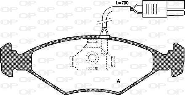 Open Parts BPA0281.02 - Brake Pad Set, disc brake autospares.lv