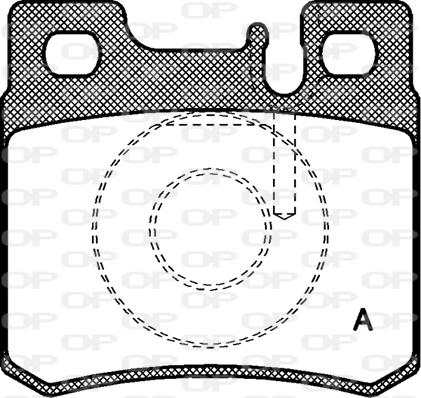 Open Parts BPA0282.20 - Brake Pad Set, disc brake autospares.lv