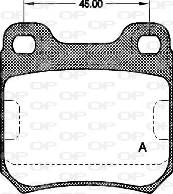 Open Parts BPA0239.00 - Brake Pad Set, disc brake autospares.lv