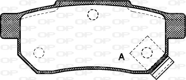 Open Parts BPA0233.02 - Brake Pad Set, disc brake autospares.lv