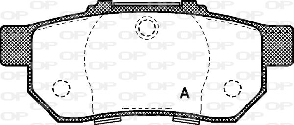 Open Parts BPA0233.20 - Brake Pad Set, disc brake autospares.lv