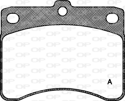 Open Parts BPA0232.00 - Brake Pad Set, disc brake autospares.lv