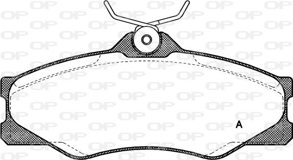 Open Parts BPA0223.00 - Brake Pad Set, disc brake autospares.lv