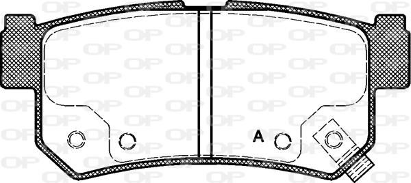Open Parts BPA0746.62 - Brake Pad Set, disc brake autospares.lv
