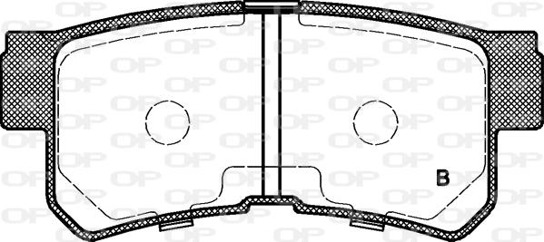 Open Parts BPA0746.22 - Brake Pad Set, disc brake autospares.lv