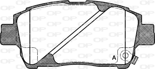 Open Parts BPA0740.02 - Brake Pad Set, disc brake autospares.lv