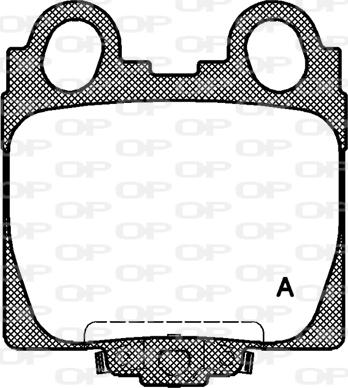 Open Parts BPA0743.04 - Brake Pad Set, disc brake autospares.lv