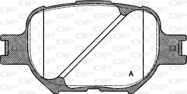 Open Parts BPA0742.00 - Brake Pad Set, disc brake autospares.lv