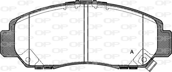 Open Parts BPA0747.12 - Brake Pad Set, disc brake autospares.lv