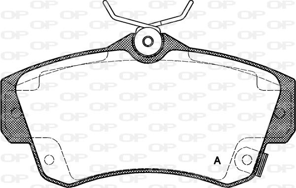 Open Parts BPA0753.02 - Brake Pad Set, disc brake autospares.lv