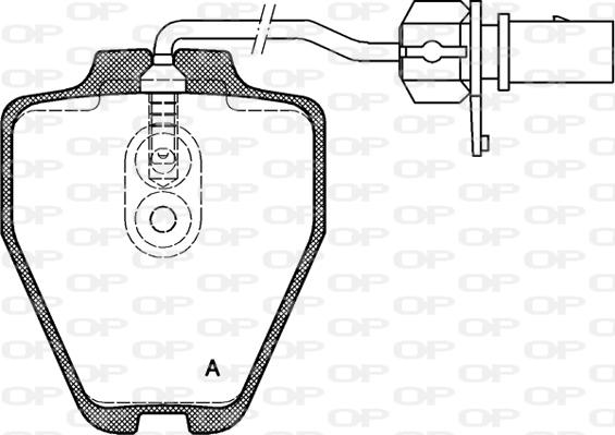 Open Parts BPA0752.02 - Brake Pad Set, disc brake autospares.lv