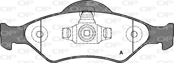 Open Parts BPA0765.00 - Brake Pad Set, disc brake autospares.lv