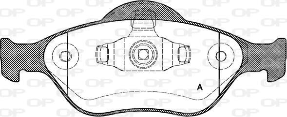 Open Parts BPA0766.00 - Brake Pad Set, disc brake autospares.lv