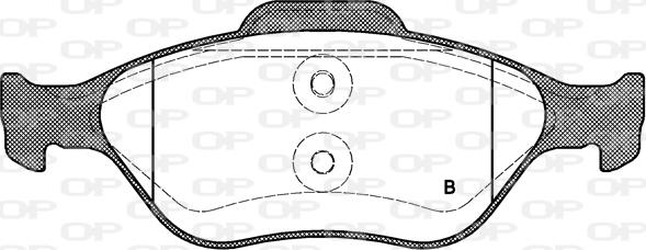 Open Parts BPA0766.00 - Brake Pad Set, disc brake autospares.lv