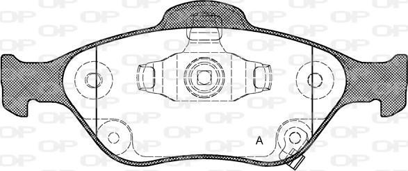 Open Parts BPA0766.12 - Brake Pad Set, disc brake autospares.lv