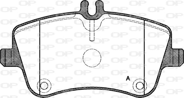 Open Parts BPA0768.00 - Brake Pad Set, disc brake autospares.lv