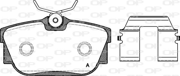 Open Parts BPA0767.10 - Brake Pad Set, disc brake autospares.lv