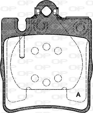 Open Parts BPA0709.00 - Brake Pad Set, disc brake autospares.lv