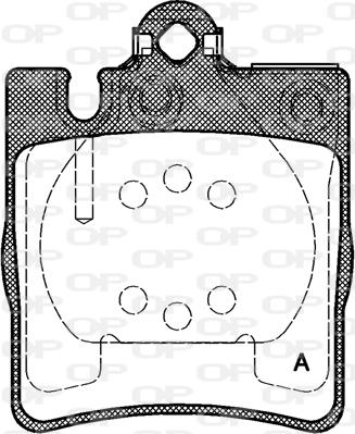 Open Parts BPA0709.10 - Brake Pad Set, disc brake autospares.lv