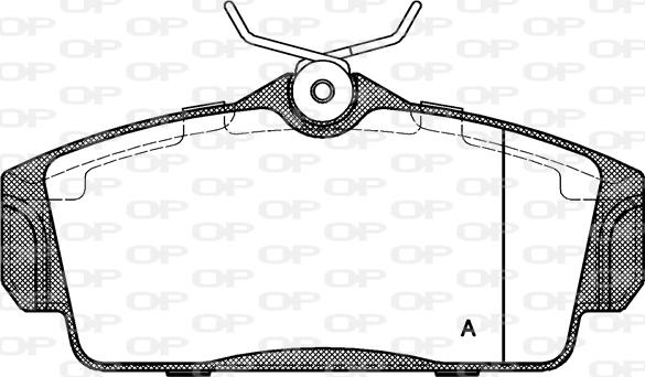 Open Parts BPA0704.00 - Brake Pad Set, disc brake autospares.lv