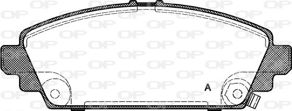 Open Parts BPA0700.02 - Brake Pad Set, disc brake autospares.lv