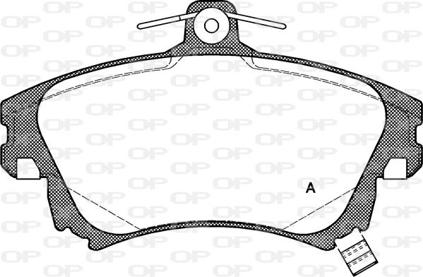 Open Parts BPA0708.02 - Brake Pad Set, disc brake autospares.lv