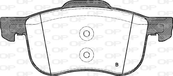 Open Parts BPA0713.00 - Brake Pad Set, disc brake autospares.lv