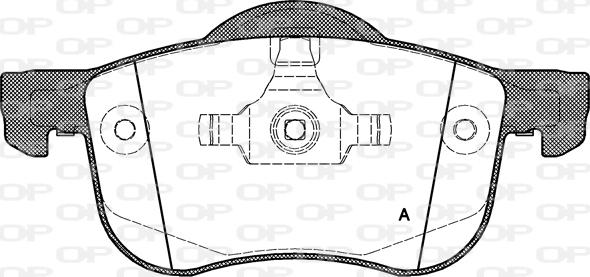 Open Parts BPA0713.00 - Brake Pad Set, disc brake autospares.lv