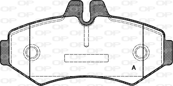 Open Parts BPA0733.00 - Brake Pad Set, disc brake autospares.lv