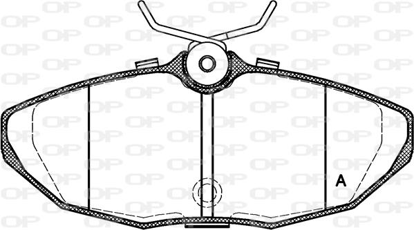 Open Parts BPA0732.10 - Brake Pad Set, disc brake autospares.lv