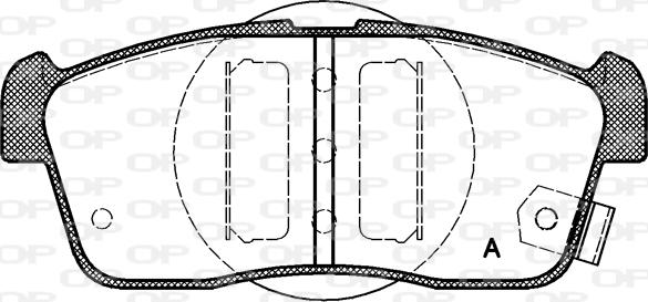 Open Parts BPA0724.02 - Brake Pad Set, disc brake autospares.lv