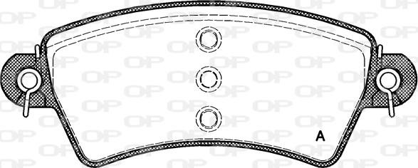 Open Parts BPA0726.00 - Brake Pad Set, disc brake autospares.lv