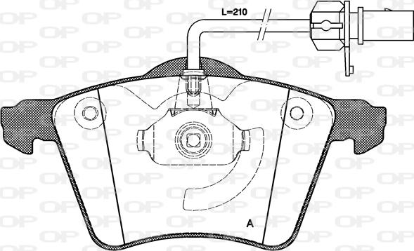 Open Parts BPA0721.02 - Brake Pad Set, disc brake autospares.lv