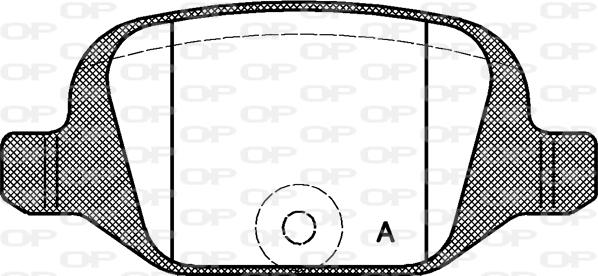 Open Parts BPA0727.00 - Brake Pad Set, disc brake autospares.lv