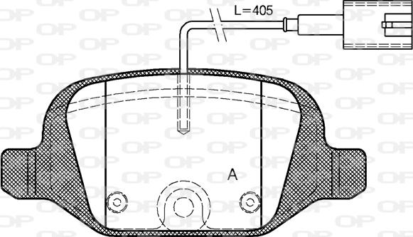 Open Parts BPA0727.12 - Brake Pad Set, disc brake autospares.lv