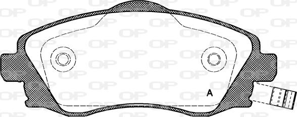 Open Parts BPA0774.02 - Brake Pad Set, disc brake autospares.lv